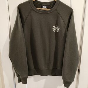 REI Olive Green Crewneck Sweatshirt